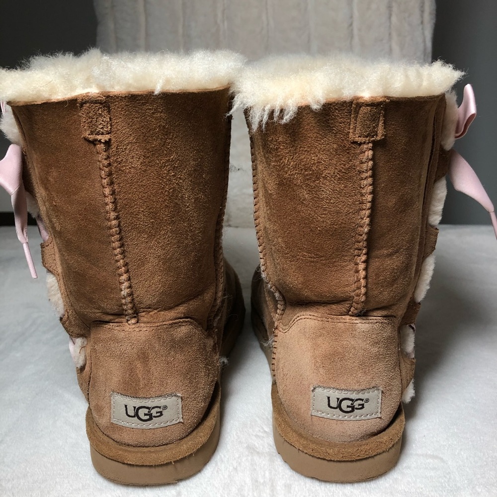 UGG Kids' Pala Boots Chestnut/Pink - Picture 6 of 8
